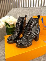 Louis Vuitton Patent Leather Ankle Boots 9cm Black - 4