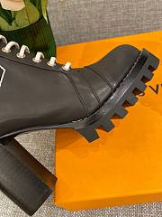 Louis Vuitton Logo Ankle Boots 8cm Black - 3