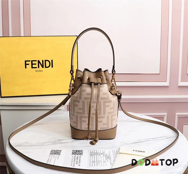 FENDI MON TRESOR FF beige wool mini-bag 8BS010 Size 17 x 12 x 10 cm - 1