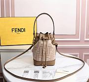 FENDI MON TRESOR FF beige wool mini-bag 8BS010 Size 17 x 12 x 10 cm - 1