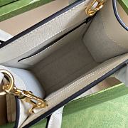 Gucci Mini tote bag with Interlocking G White ‎671623 Size 16 x 20 x 7 cm - 3