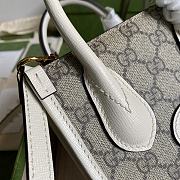 Gucci Mini tote bag with Interlocking G White ‎671623 Size 16 x 20 x 7 cm - 4