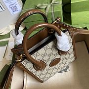 Gucci Mini tote bag with Interlocking G Brown ‎671623 Size 16 x 20 x 7 cm - 4