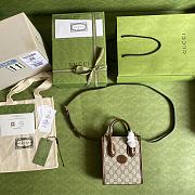 Gucci Mini tote bag with Interlocking G Brown ‎671623 Size 16 x 20 x 7 cm - 6