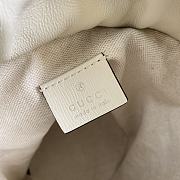 Gucci Horsebit 1955 small bucket bag full white 637115 Size 14 x 16 x 14 cm - 2
