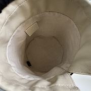 Gucci Horsebit 1955 small bucket bag full white 637115 Size 14 x 16 x 14 cm - 3