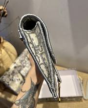 Dior SADDLE Wallet Gray Dior Oblique Jacquard S5614 Size 19.5cm - 5