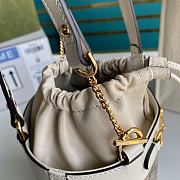 Gucci Horsebit 1955 small bucket bag white 637115 Size 14 x 16 x 14 cm - 3