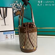 Gucci Horsebit 1955 small bucket bag Brown 637115 Size 14 x 16 x 14 cm - 1