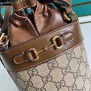 Gucci Horsebit 1955 small bucket bag Brown 637115 Size 14 x 16 x 14 cm - 6