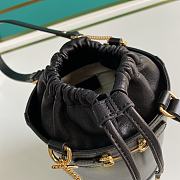 Gucci Horsebit 1955 small bucket bag full black 637115 Size 14 x 16 x 14 cm - 4