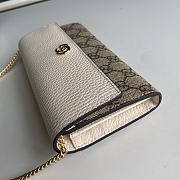 Gucci GG Marmont chain wallet 546585 White Size 19 x 10 x 3.5 cm - 2