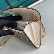 Gucci GG Marmont chain wallet 546585 White Size 19 x 10 x 3.5 cm - 3