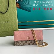 Gucci GG Marmont chain wallet 546585 Pink Size 19 x 10 x 3.5 cm - 1