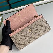 Gucci GG Marmont chain wallet 546585 Pink Size 19 x 10 x 3.5 cm - 2