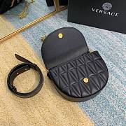 VERSACE VIRTUS QUILTED BELT BAG Black DV3G984 Size 18 cm - 3