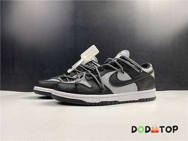 Off-White x Nike Dunk Low Black and Grey No. CT0856 007 - 1