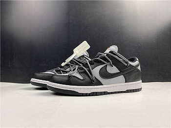 Off-White x Nike Dunk Low Black and Grey No. CT0856 007