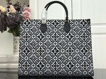 LV ONTHEGO Handbag Black/White M44576 Size 41 x 34 x 19 cm