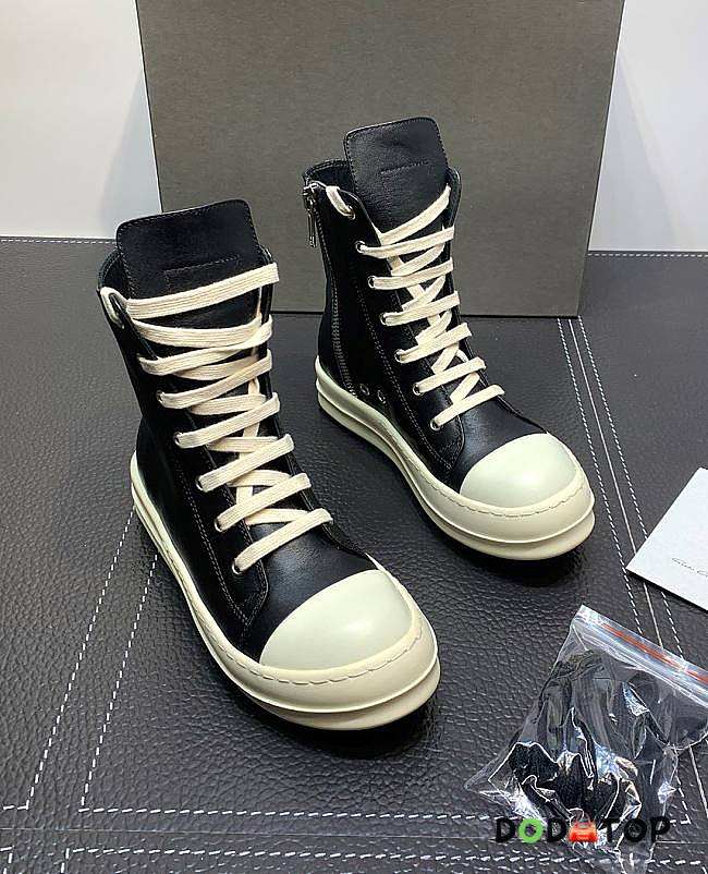 Rick Owens DRKSHDW Canvas High Top Leather - 1