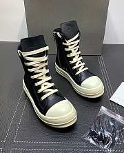 Rick Owens DRKSHDW Canvas High Top Leather - 1