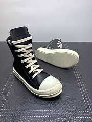 Rick Owens DRKSHDW Canvas High Top Leather - 5