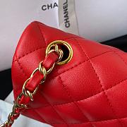 Chanel original lambskin mini flap bag red gold hardware A69900 Size 20 cm - 2