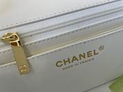 Chanel original lambskin mini flap bag white gold hardware A69900 Size 20 cm - 3