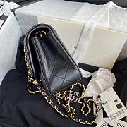 Chanel original lambskin mini flap bag black gold hardware A69900 Size 20 cm - 6
