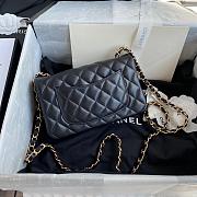 Chanel original lambskin mini flap bag black gold hardware A69900 Size 20 cm - 5