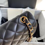 Chanel original lambskin mini flap bag black gold hardware A69900 Size 20 cm - 4