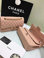 Chanel 1112 Pink Calfskin Leather Flap Bag with Gold/Silver Hardware Size 25 cm - 6