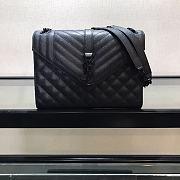 YSL Saint Laurent Envelope Medium Bag Full Black Size 24 x 7.5 x 18 cm - 1