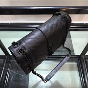 YSL Saint Laurent Envelope Medium Bag Full Black Size 24 x 7.5 x 18 cm - 3