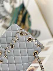 Chanel Flap Bag Gray 25.5cm - 2