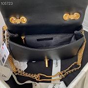 Chanel Vintage Chain Flap Bag Black AS2975 Size 20×6×15 cm - 6