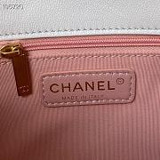 Chanel Vintage Chain Flap Bag White AS2975 Size 16×23.5×6.5 cm - 6