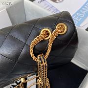 Chanel Vintage Chain Flap Bag Black AS2975 Size 16×23.5×6.5 cm - 4