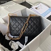 Chanel Vintage Chain Flap Bag Black AS2975 Size 16×23.5×6.5 cm - 5