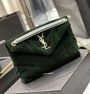 YSL Large Loulou Green Bag Size 29 cm - 1