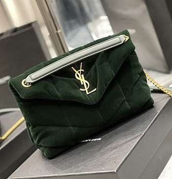 YSL Large Loulou Green Bag Size 29 cm