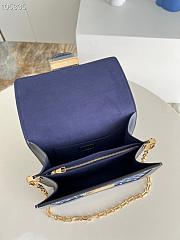 Louis Vuitton LV Denim Blue 25 Handbag 9 M59609 Size 25 x 19 x 15 cm - 6
