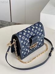 Louis Vuitton LV Denim Blue 25 Handbag 9 M59609 Size 25 x 19 x 15 cm - 3