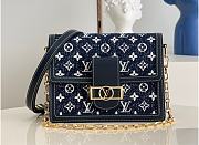 Louis Vuitton LV Denim Blue 25 Handbag 9 M59609 Size 25 x 19 x 15 cm - 1