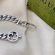 Gucci 925 Sterling Silver Double G Vintage Bracelet - 4