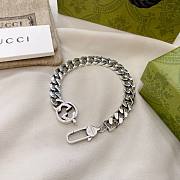 Gucci 925 Sterling Silver Double G Vintage Bracelet - 6