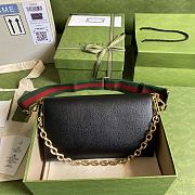 Gucci GG Horsebit Envelope Chain Bag Black 677286 Size 26 x 16 x 4 cm - 3