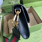Gucci GG Horsebit Envelope Chain Bag Black 677286 Size 26 x 16 x 4 cm - 2
