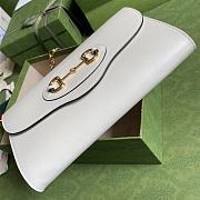 Gucci GG Horsebit Envelope Chain Bag White 677286 Size 26 x 16 x 4 cm - 6