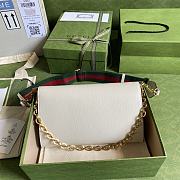 Gucci GG Horsebit Envelope Chain Bag White 677286 Size 26 x 16 x 4 cm - 4